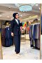 250369-1 طقم سترة وبنطلون كاجوال باللون الأزرق الداكن - 2