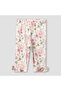 Cotton Round Neck Long Sleeve Pyjama Set with Floral Print - 3