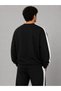 Men's Striped 0-Collar Sweatshirt - 2