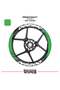 Bajaj pulsar ns200 wide rim cover sticker decal model 16-piece set - high quality