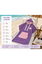 Hooded Towel Poncho Lilac Unisex 100% Cotton Quick Drying Soft Textured Beach, Bath, Sauna, Camping Towel S/M-L/Xl-Xxl - 6