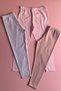 Cotton |   3-Piece Pink, Powder, and Lilac Color Breathable Girls' Long Tights - 3