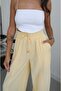 Dark Yellow Dawn Elastic Waist Pocket Trousers - 5
