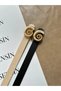2-Pack Lime Gold Seashell Buckle Belt Waist Belt Jacket Belt Dress Belt Trouser Belt