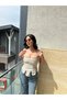 Straped Corset Blouse - 5