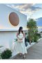 Staplez Long Dress with Folded Details