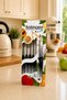 6-Piece Fruit Knife Stainless Steel Serrated Sharp Kitchen Peeling Chopping Knife Set Black Sariva Home