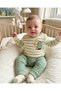 100% Cotton 0-3-6-9-12 Months Baby Boy Scoop Embroidered Thin Seasonal 2-Piece Top and Bottom Baby Set