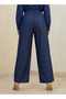 Baggy Fit Mid-Rise Pleated Denim Trousers - 4