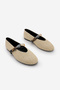 Women's Strappy Stoned Mary Jane Daily Ballet Flats Usira Beige Straw - 5