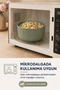 Set of 4 Round Storage Containers Striped Green |   2.5L 1.5L 0.80L 0.45L |   Microwave and Freezer Compatible - 5