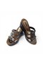 High Heel Copper Color Padded Slippers - 2