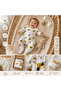 100% Cotton Bee-Themed Baby Romper Long Sleeve Snap Fastener Newborn Romper 0-3 Months 3-6 Months 6-9 Months - 3