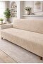 Welsoft Sofa - Sofa Bed Cover 170X210 (1 Piece) Beige Mink Color with Non-Slip Sponge Base