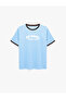 Crew Neck Short Sleeve Printed Sports T-Shirt - 5