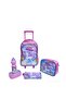 5-in-1 Kids School Rolling Backpack Set with Lunch Bag, Pencil Case, Lunch Box & Water Bottle - 6