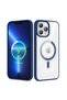 iPhone 13 Pro Max Case Edges Slim Back Magsafe Camera Raised Silicone Omsy - 5