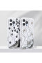 iPhone 15 Pro Max Case Liquid Glitter Patterned Magsafe Camera Raised Silicone Brsa - 3