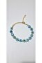Light Blue Evil Eye Beaded Adjustable Women's Bracelet with Gold Detail and Elegant Design - 3
