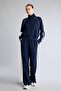 Ultra Soft Cotton Standard Fit High Collar Combed Cotton Navy Blue Sweatshirt H2046Ax26Au - 2