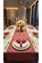 100% Cotton Special Patterned Rectangular Runner 40X110 - 4