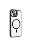 iPhone 14 Case with Camera Stand, Magsafe Supported, Transparent Back, Silicone Brsa - 3