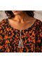 Par-13044 Black Orange Tie-Dye Patterned Laser Beach Dress & Pareo |   Eos Collective - 3
