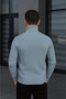 Men's Turtleneck Knitted Sweater Cotton Thick Corded Fabric Woven, Regular Fit Long Sleeve Winter m - 2