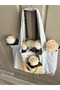 Blue Striped Bag with Yellow Pockets and Cherry Detail - 5