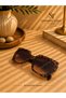 Women's Leopard Print Oversize Square Butterfly Sunglasses Uv400 Protected Brown Gradient Lenses Thick Frame Cat Eye Italian Inspired Retro Vintage Luxury Stylish Summer Casual Fashion Accessory Trend Style - 4