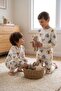 Boy's 100% Cotton Single Jersey Fabric Long Sleeve Seasonal Pajama Set - 3