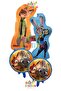 Zootropolis Balloon Set 4 Pieces Zootopia Judy Hopps Balloon and Zootopia Nick Wilde Balloon