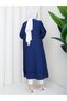 Women's Skirt with Pockets, Stone Detail, Zipper Closure Cap - 8