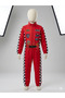 Unisex Kids F1 Racing Driver Car Racer Formula Racer Pilot Costume Red - 5