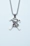 Pink Floyd Silver Plated Knitted Chain Necklace
