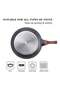 Swiss Granite Coating Non-Stick Frying Pan Skillets (20+26Cm With Lid) With Wooden Handle, Pfoa/Pfos/Apeo Free, Omelette Pans, Healthy Cookware Chef'S Pan, Pfoa Free, Dishwasher Safe, Black - 3