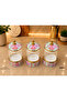 Set of 3 Glass Storage Jars with Vacuum Lids, Floral Patterned Porcelain - 2