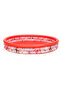 160cm Circular Inflatable 3-Ring Kids Pool, Easy Setup, Coral - 4