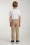 Unisex Children's Ribbed Waist Canvas School Pants - 4