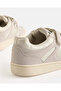 Women Ivory Three Strap Low Top Sneakers - 4