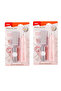 H027-01 Electric Eraser Pen Macaron, Cordless, Precision Erasing, Pink – Drawing & Sketching Pack of 2
