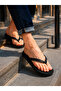 Black Basic Comfortable Non-Painful Flip Flops Beach Slippers Flip Flok Summer Sea Pool Eva - 6