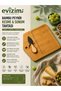 Natural Bamboo Cutting Board with Knife Compartment Cheese Presentation Board