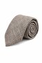 Beige Brown Classic Linen Tie Kk13862 - 5