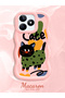 Realme C53 Compatible Case Camera Protector Pink Silicone Couple Phone Case Cat Pattern - 2