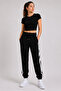 Women's and Men's Elasticated Track Pants with Striped Details - 3