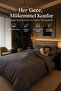 Aurelia Pure Anthracite 100% Cotton Satin Single Duvet Cover Set - 5