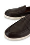 Men's Genuine Leather Brown Loafer Shoes - 3
