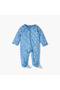 Vehicle Print Sleepsuit with Long Sleeves and Zip Closure - 2
