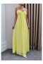 Long Dress with Gathered Detail Straps - 4